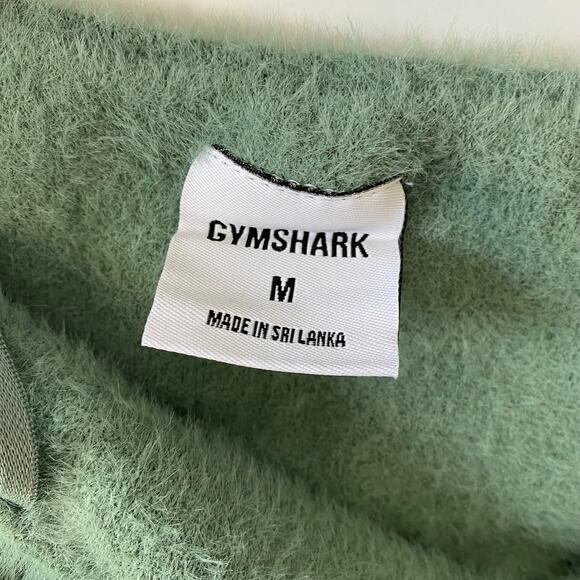 Gymshark Whitney Eyelash Knit Bandeau Leaf Green Light Support Bra Size Medium - Picture 6 of 7